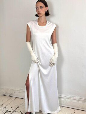 1970s Daymor Couture Long Glossy Dress